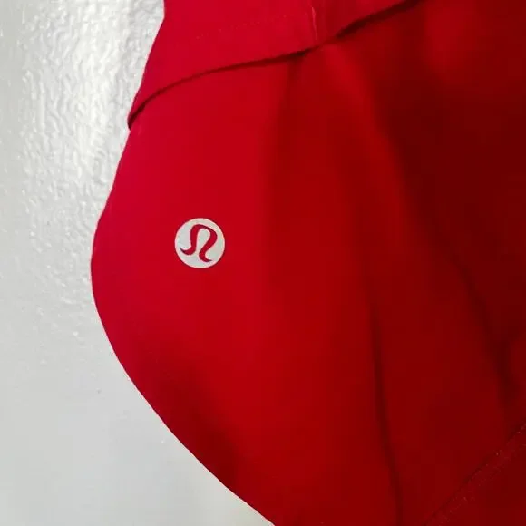Lululemon Speed Up Shorts High-Rise Lined 2.5" Dark Red Women's Size 14 Running - Picture 7 of 10